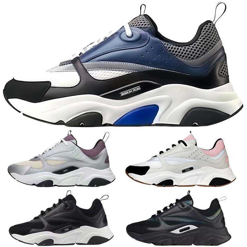Collection of six different sneakers on a white background