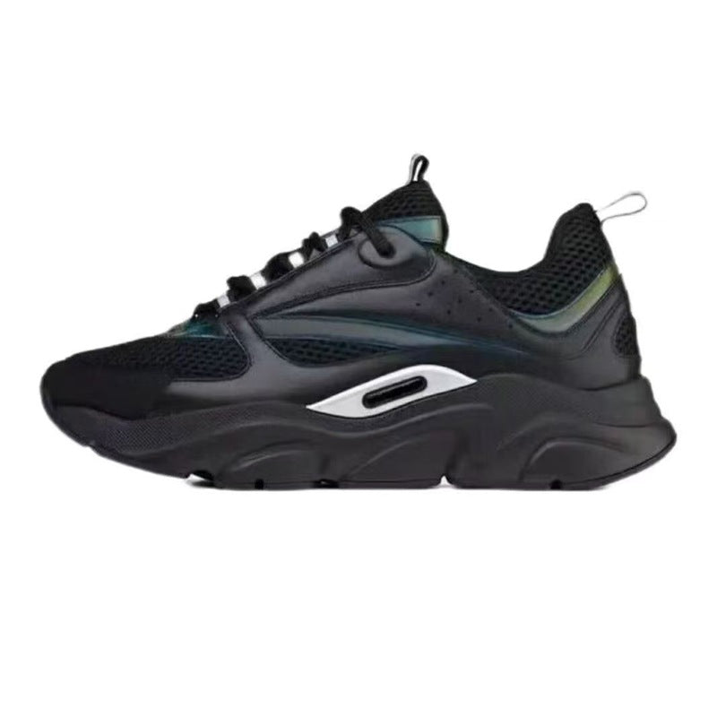 Black and gray sneaker on a white background