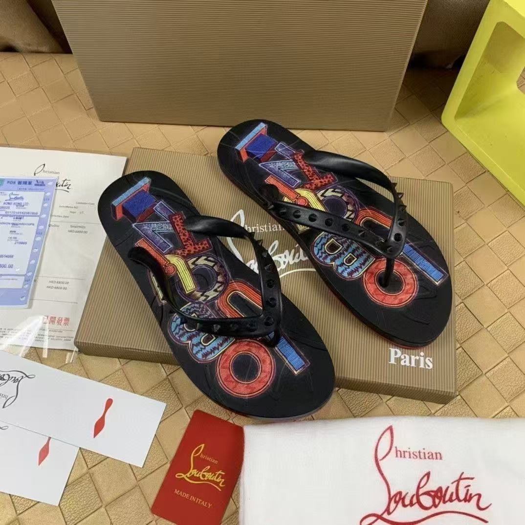LOUBOUTIN SLIDES (1) 18