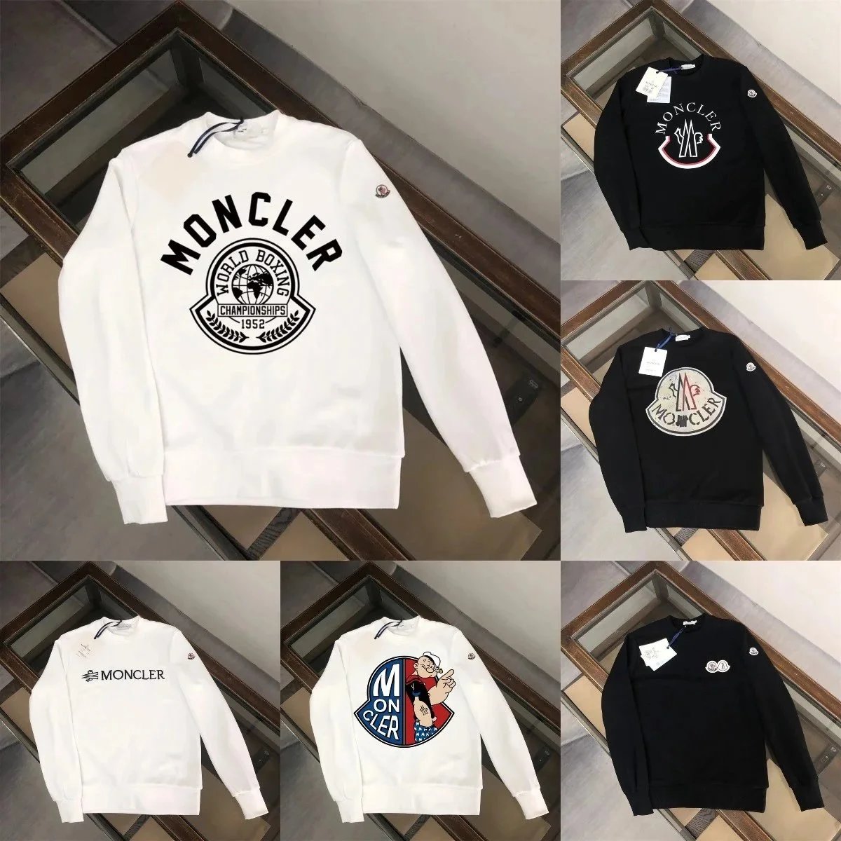 MONCL Clothing Designer Crewneck