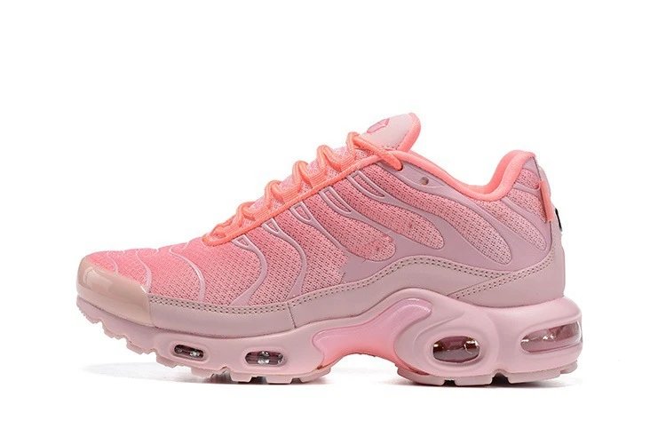 Pink sneaker on a white background
