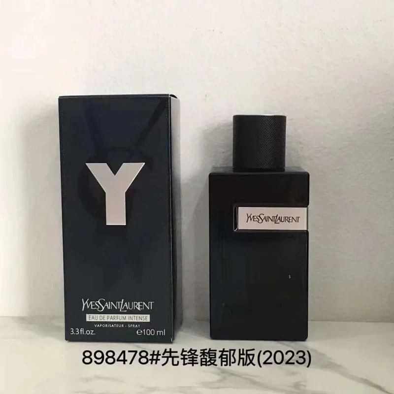 YSL perfume bottle and packaging on a light background